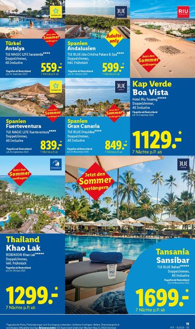 Prospekt Lidl - Lidl - Reise Highlights gültig ab 12.09. bis 15.10. - seite 11