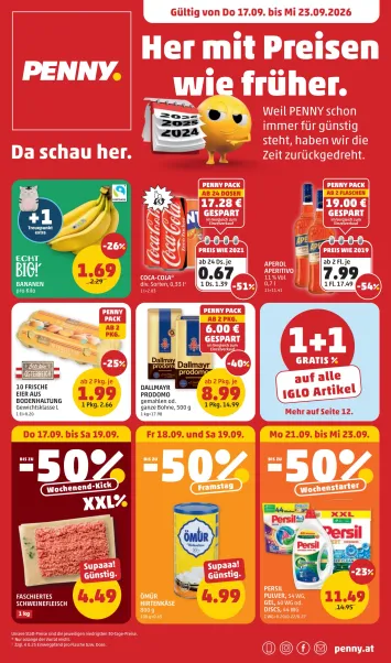 PENNY-Flugblatt - PENNY gültig ab 17.09. bis 23.09. - seite 1