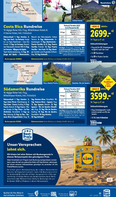 Prospekt Lidl - Lidl - Reise Highlights gültig ab 12.09. bis 15.10. - seite 21