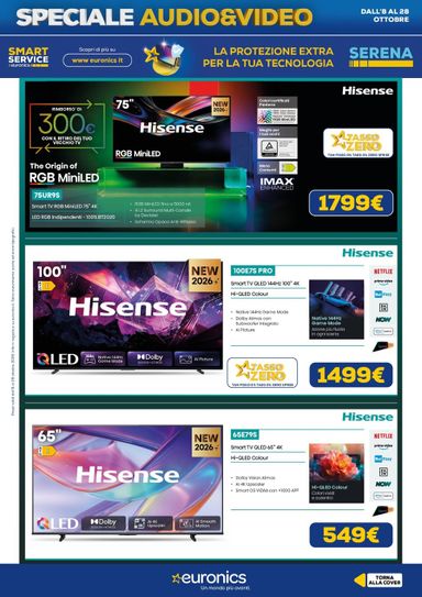 Volantino Euronics - Euronics - Audio Video valido dal 08/10 al 28/10 - pagina 11