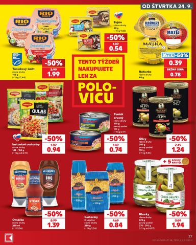 Leták Kaufland - Kaufland od 24.09. do 30.09. - strana 27
