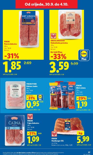 Katalog Lidl - Lidl vrijedi od 28.09. do 04.10. - stranica 57