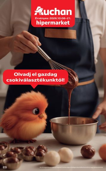 Akciós újság Auchan - Auchan - Csokoládé ajánlataink érvényes 10.08.-tól 10.21.-ig - 1 oldal
