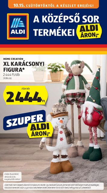 Akciós újság Aldi - Aldi - Középső sor termékei érvényes 10.15.-tól 10.21.-ig - 1 oldal