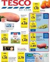 Tesco leták platný od stredy 30.09.