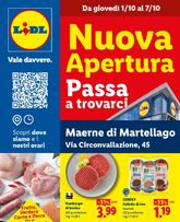 Lidl - Nuova apertura - Maerne di Martellago valido da giovedì 01/10/2026