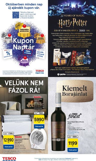 Akciós újság Tesco - Tesco érvényes 10.15.-tól 10.21.-ig - 12 oldal