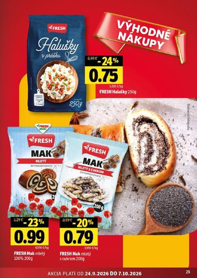 Leták FRESH - Fresh - Východné Slovensko od 24.09. do 07.10. - strana 25