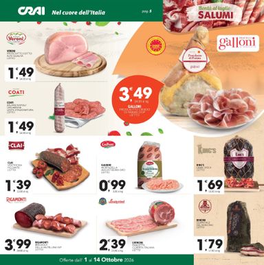 Volantino Crai - Crai - Palermo, Sicilia valido dal 01/10 al 14/10 - pagina 5