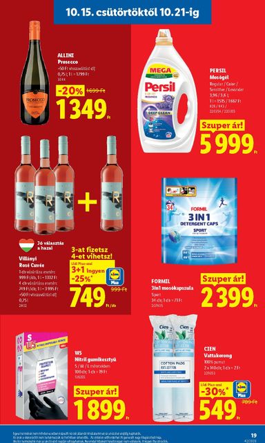 Akciós újság Lidl - Lidl érvényes 10.15.-tól 10.21.-ig - 19 oldal