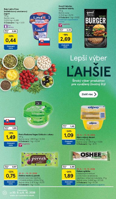 Leták Tesco - Tesco supermarket od 30.09. do 06.10. - strana 20
