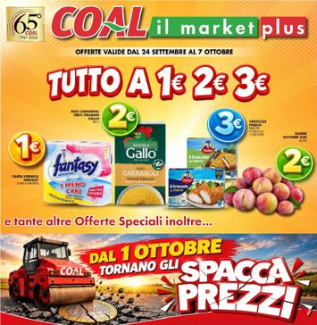 Volantino Coal - Coal il Market Plus valido dal 24/09 al 07/10 - pagina 1