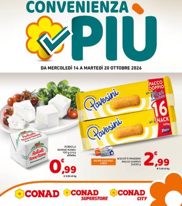Volantino Conad - Conad - Convenienza Più valido dal 14/10 al 20/10 - pagina 1