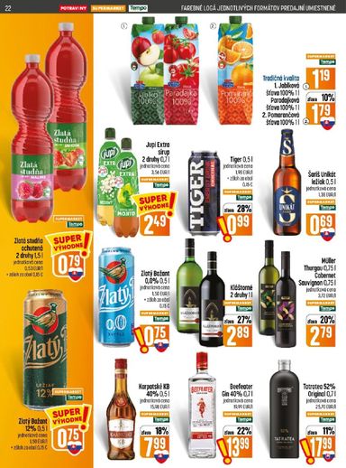 Leták COOP Jednota - COOP Jednota od 01.10. do 07.10. - strana 22