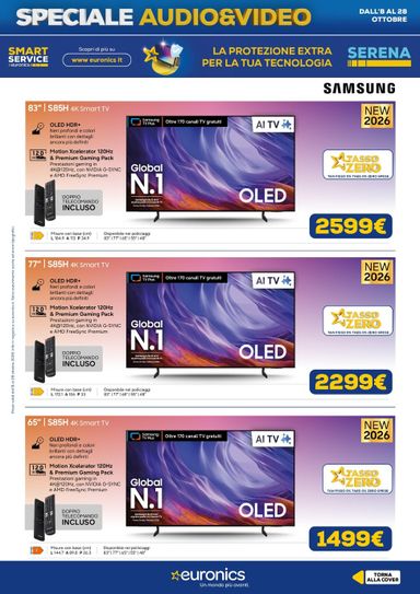 Volantino Euronics - Euronics - Audio Video valido dal 08/10 al 28/10 - pagina 7