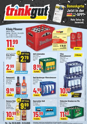 Prospekt Trinkgut - Trinkgut gültig ab 05.10. bis 10.10. - seite 1