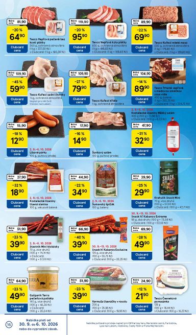 Leták Tesco - Tesco od 30.09. do 06.10. - strana 16