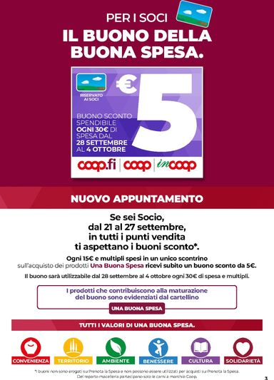 Volantino Coop Firenze - Coop Firenze - Vicino a te valido dal 01/10 al 14/10 - pagina 3