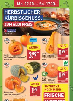 ALDI Nord-Prospekt von Montag 12.10.