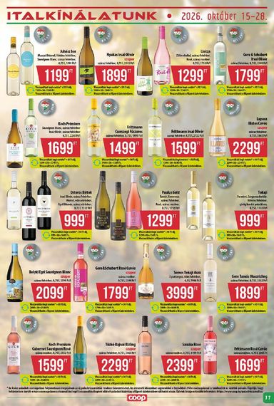 Akciós újság Coop - Coop - Abc-Szuper érvényes 10.15.-tól 10.21.-ig - 11 oldal