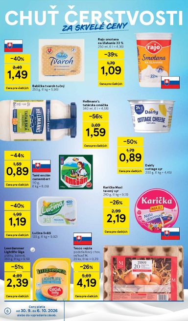 Leták Tesco - Tesco od 30.09. do 06.10. - strana 6