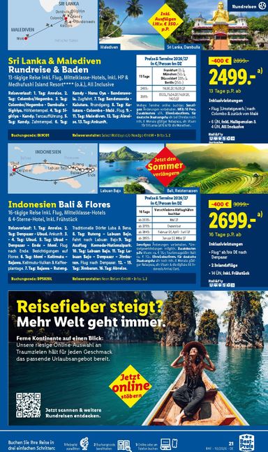 Prospekt Lidl - Lidl - Reise-Highlights gültig ab 30.09. bis 31.10. - seite 21
