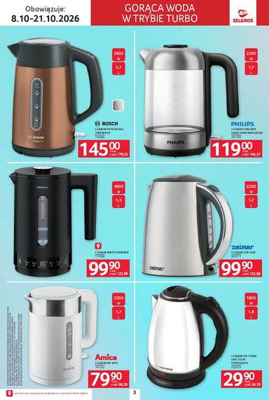 Gazetka Selgros - Selgros cash&carry - Katalog Elektro AGD od 08.10. do 21.10. - strona 3
