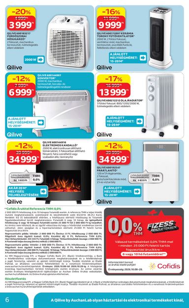 Akciós újság Auchan - Auchan - Qilive ajánlataink érvényes 10.08.-tól 10.28.-ig - 6 oldal