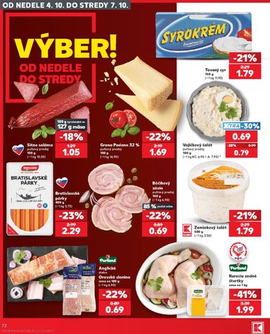 Leták Kaufland - Kaufland od 01.10. do 07.10. - strana 72