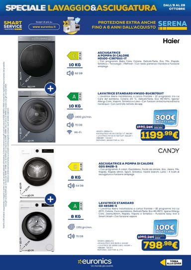 Volantino Euronics - Euronics - Lavaggio & Asciugatura valido dal 08/10 al 28/10 - pagina 5