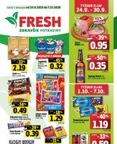 Fresh - Stredné a západné Slovensko platný od štvrtka 24.09.2026