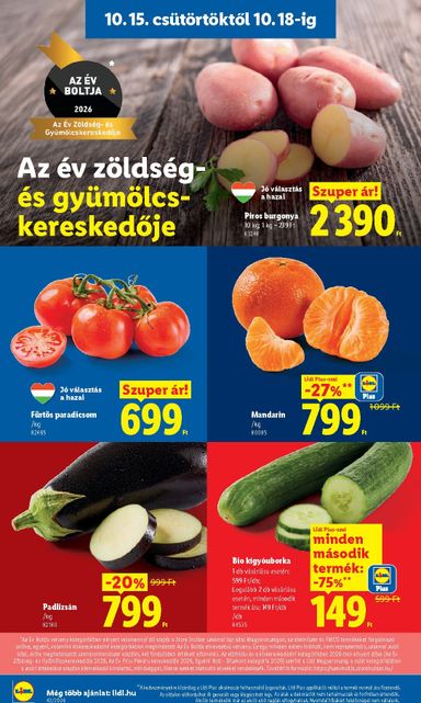 Akciós újság Lidl - Lidl érvényes 10.15.-tól 10.21.-ig - 6 oldal