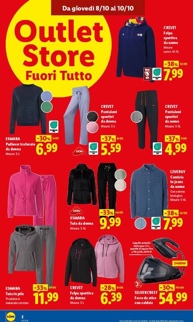 Volantino Lidl - Lidl - Outlet Store Alpignano valido dal 08/10 al 10/10 - pagina 2