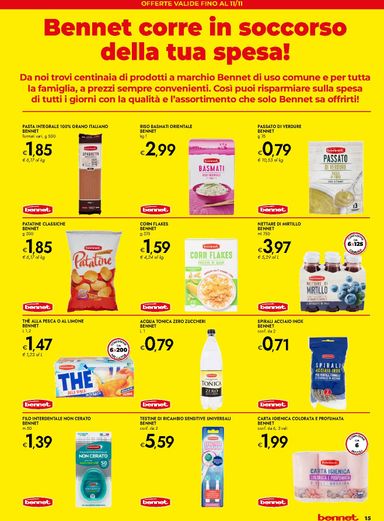 Volantino Bennet - Bennet - L'autunno in Tavola valido dal 01/10 al 14/10 - pagina 15