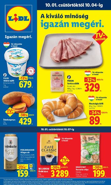 Akciós újság Lidl - Lidl érvényes 10.01.-tól 10.07.-ig - 1 oldal