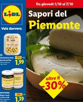 Lidl - Piemonte valido da giovedì 01/10/2026