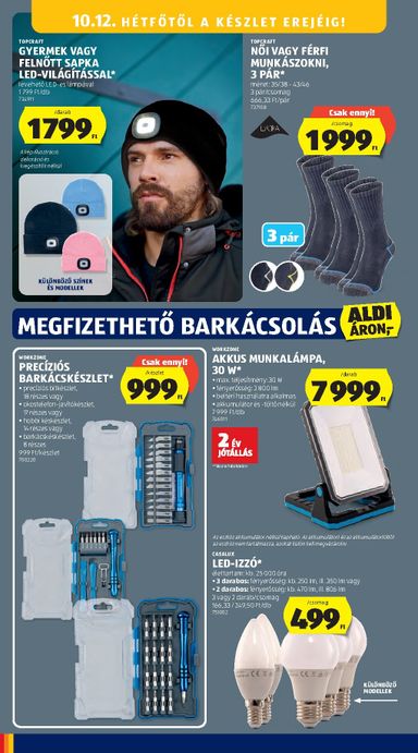 Akciós újság Aldi - Aldi - Középső sor termékei érvényes 10.08.-tól 10.14.-ig - 10 oldal