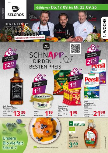 Prospekt Selgros - Selgros - Food gültig ab 17.09. bis 23.09. - seite 1