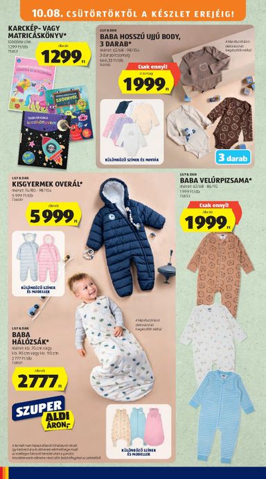 Akciós újság Aldi - Aldi - Középső sor termékei érvényes 10.08.-tól 10.14.-ig - 4 oldal