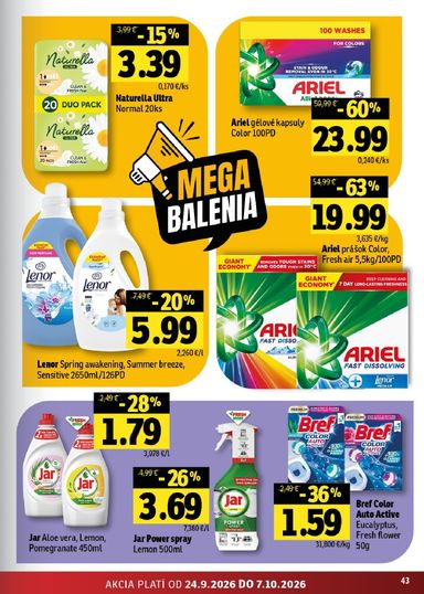Leták FRESH - Fresh - Východné Slovensko od 24.09. do 07.10. - strana 43