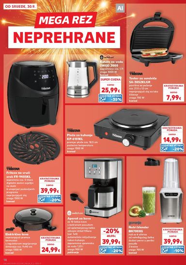 Katalog Kaufland - Kaufland - Neprehrambenih proizvoda vrijedi od 30.09. do 06.10. - stranica 14