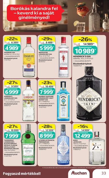 Akciós újság Auchan - Auchan - Bor ajánlataink érvényes 10.01.-tól 10.21.-ig - 33 oldal