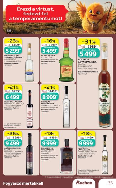 Akciós újság Auchan - Auchan - Bor ajánlataink érvényes 10.01.-tól 10.21.-ig - 35 oldal