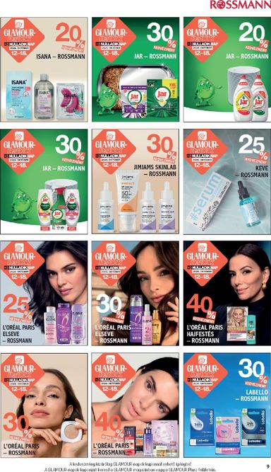 Akciós újság Rossmann - Rossmann - Glamour-napok érvényes 10.12.-tól 10.18.-ig - 9 oldal