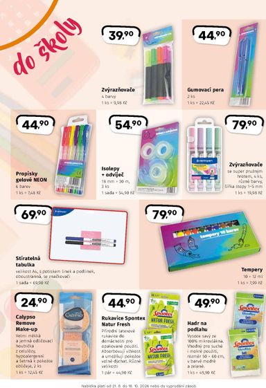 Leták COOP - Coop - Hity škola + podzim od 21.08. do 18.10. - strana 4