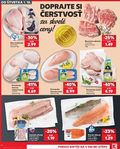 Leták Kaufland - Kaufland od 01.10. do 07.10. - strana 14