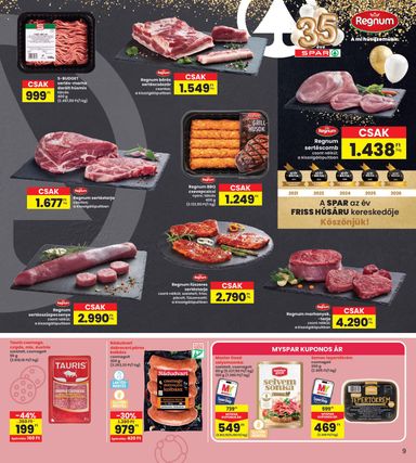 Akciós újság Spar - INTERSPAR érvényes 10.08.-tól 10.14.-ig - 9 oldal