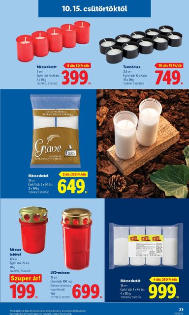 Akciós újság Lidl - Lidl érvényes 10.15.-tól 10.21.-ig - 23 oldal