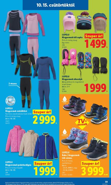 Akciós újság Lidl - Lidl érvényes 10.15.-tól 10.21.-ig - 33 oldal