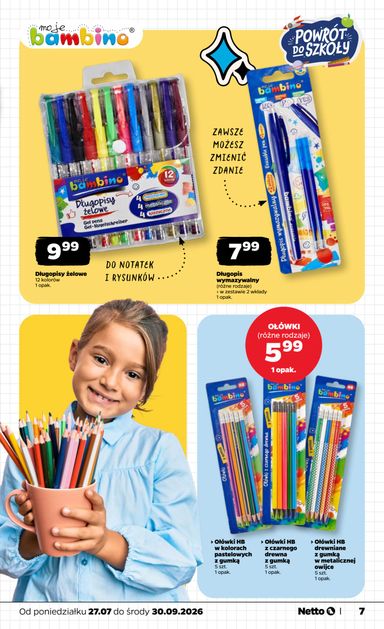 Gazetka Netto - Netto - Back to school od 27.07. do 30.09. - strona 7